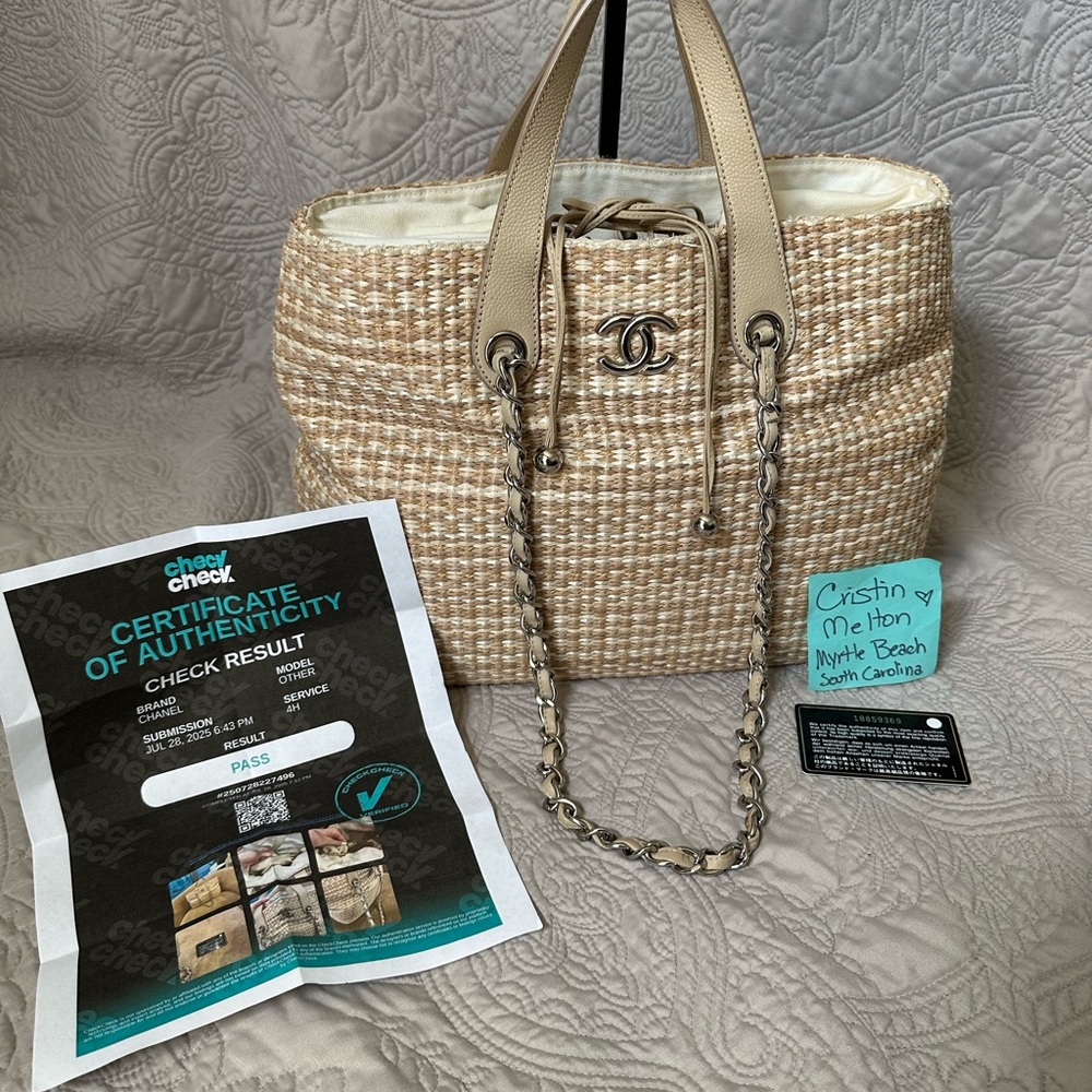 Chanel Basket Raffia tote - Picture 3 of 17